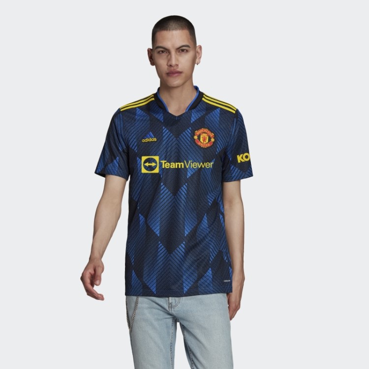 Adidas Glow Blue Manchester United 21/22 Terceira Camisa