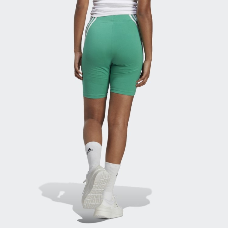 Short De Ciclismo Com As Três Listras Verde Future Icons Da Adidas Court