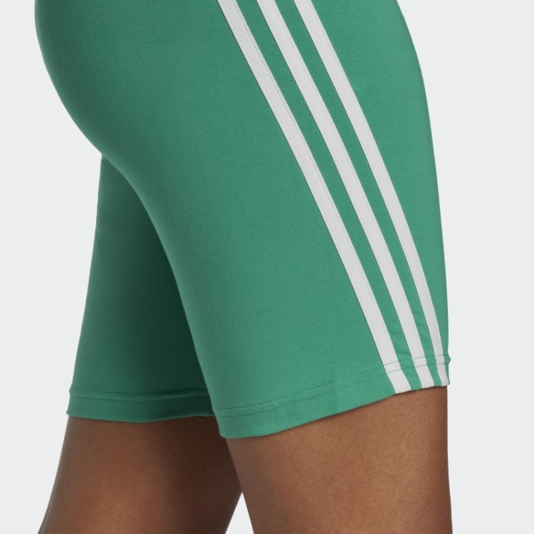 Short De Ciclismo Com As Três Listras Verde Future Icons Da Adidas Court