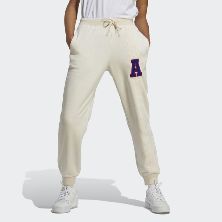 Calça De Moletom Adidas White Mel Originals Com As Três Listras