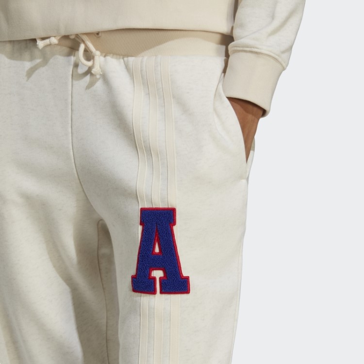 Adidas Originals 3 Listras Leg Joggers Branco Mel