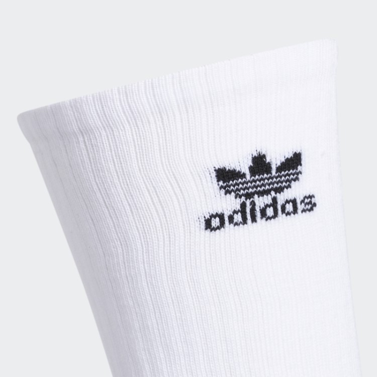 Meias Brancas Adidas Trefoil 6 Pares