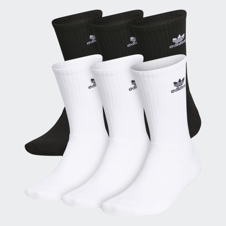 Meias Triplas Trefoil 6 Pares Preto Adidas