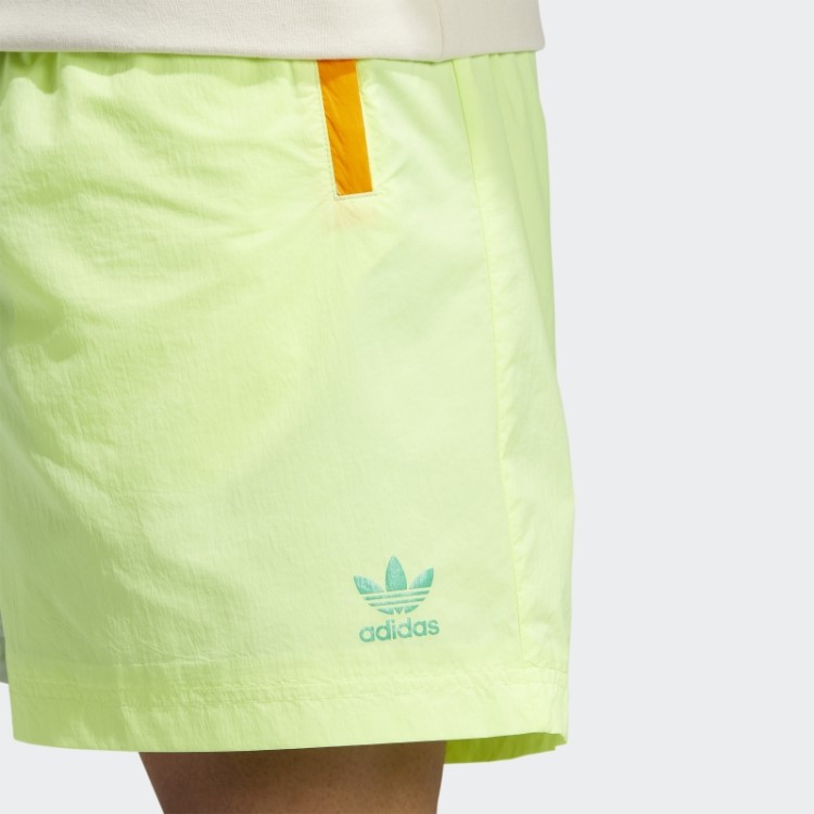 Calção Tecido Bloqueado Azul Adidas