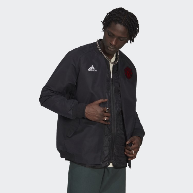 Jaqueta De Viagem Preta Manchester United Adidas