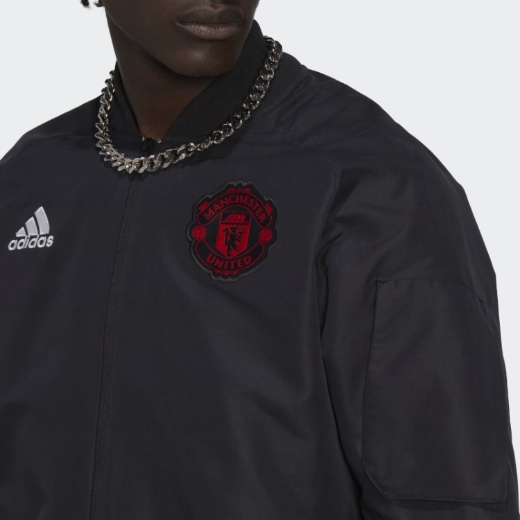 Jaqueta De Viagem Preta Manchester United Adidas
