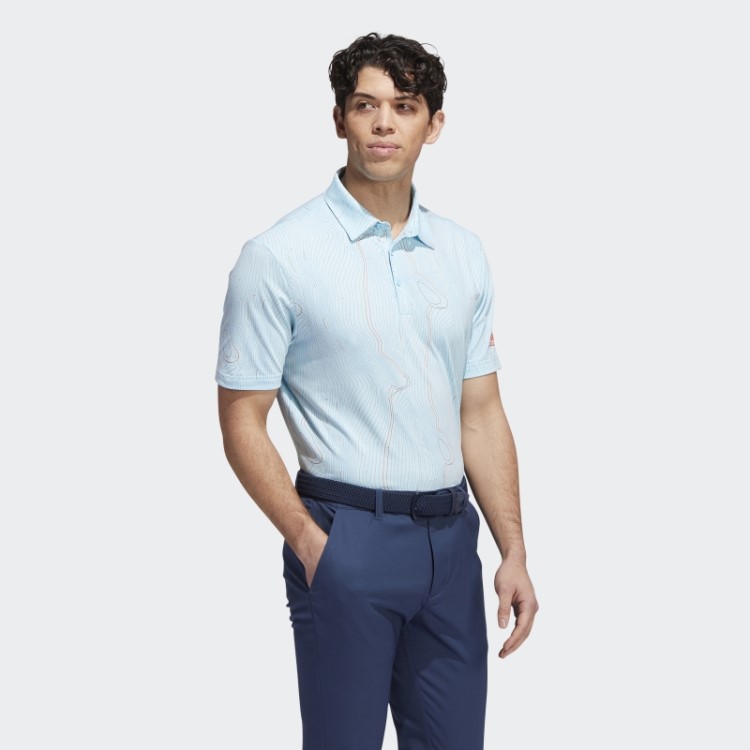 Adidas Course Map Camisa Polo Azul Mel