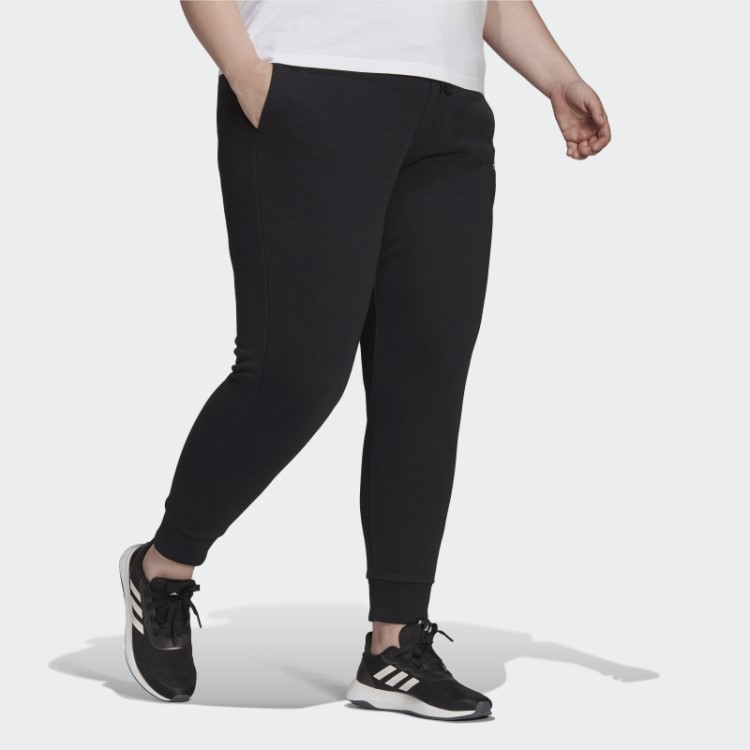 Calça Adidas Black Essentials Com Logo French Terry (tamanho Grande)