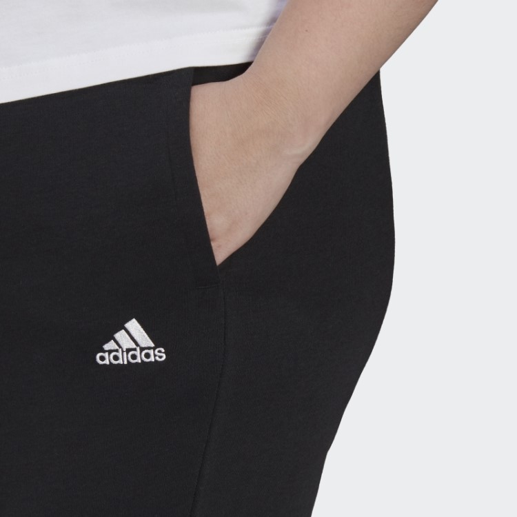 Calça Adidas Black Essentials Com Logo French Terry (tamanho Grande)