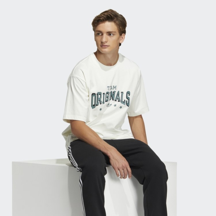 Camiseta Adidas Modern Collegiate Slogan Branca