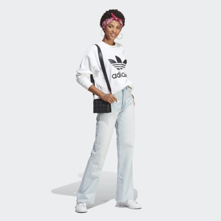 Moletom Branco Trifoil Adidas