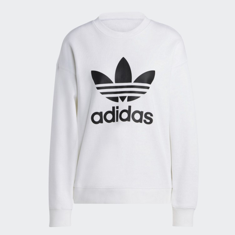 Moletom Branco Trifoil Adidas