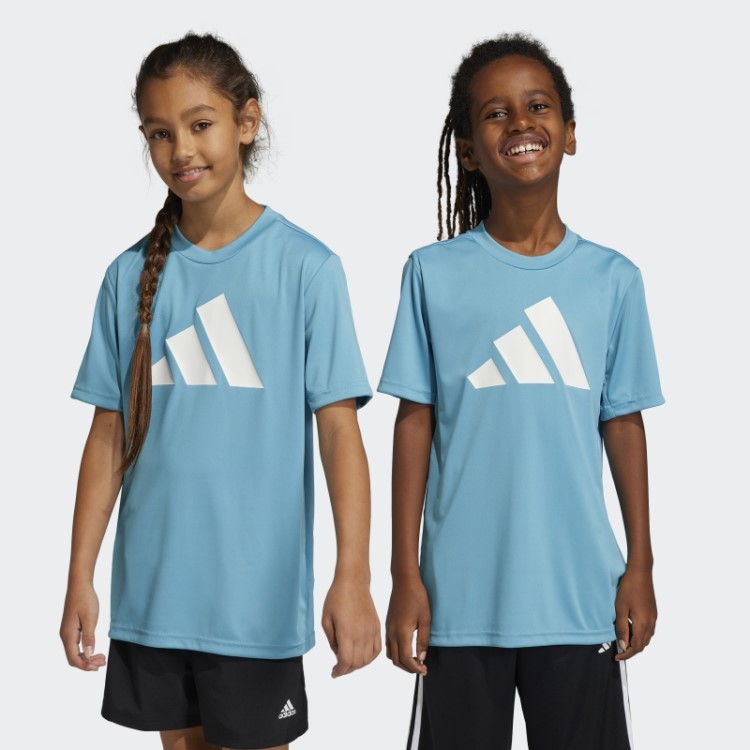 Camiseta Adidas Train Essentials Aeroready Logo Regular Fit Azul