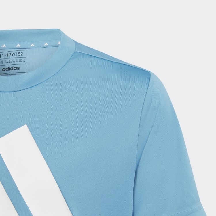 Camiseta Adidas Train Essentials Aeroready Logo Regular Fit Azul