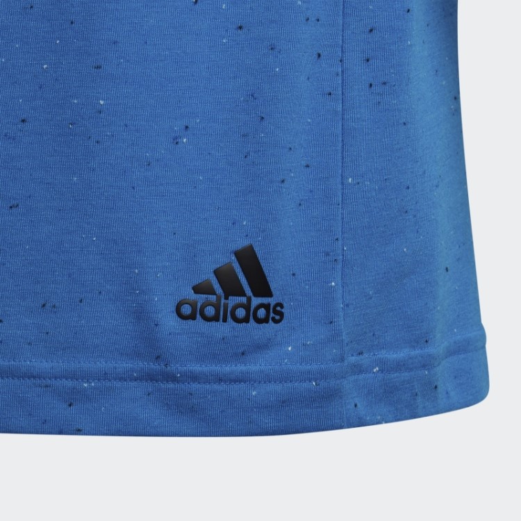 Camiseta De Algodão Solta Com As Três Listras Blue Mel Future Icons Da Adidas