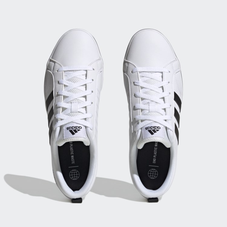 Adidas White Vs Pace 2.0 Com As 3 Listras Nobuck Sintético Da Marca