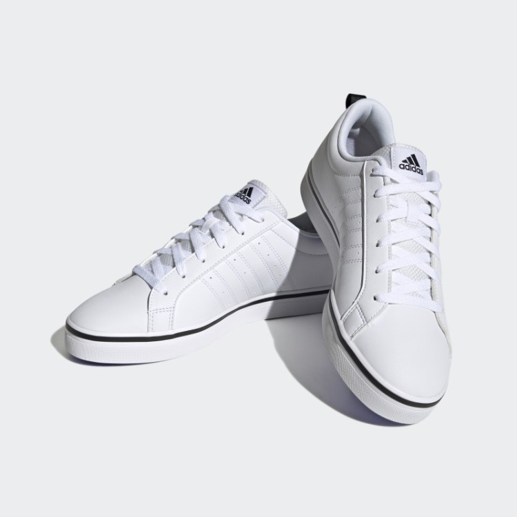 Adidas White Vs Pace 2.0 Com As 3 Listras Nobuck Sintético Da Marca