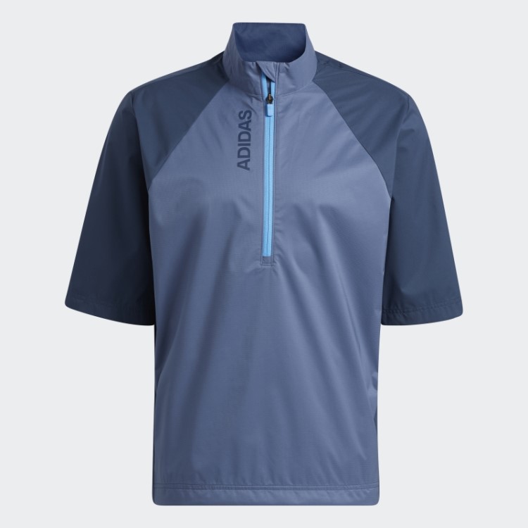 Jaqueta Provisória Azul Marinho Manga Curta Adidas