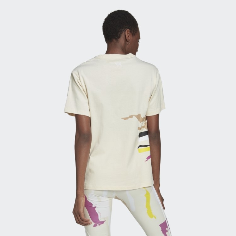 T-shirt Ecru Matiz Thebe Magugu Regular Adidas