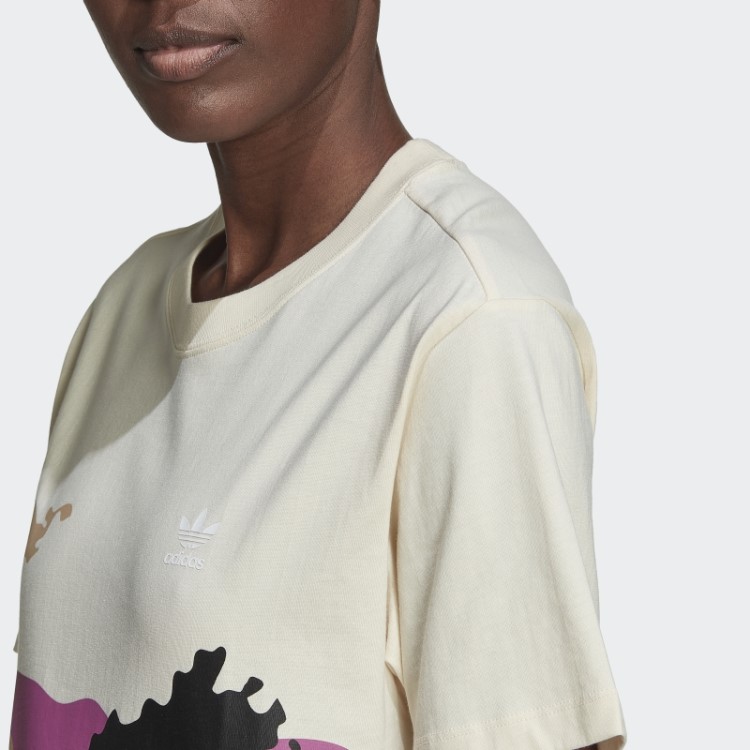 T-shirt Ecru Matiz Thebe Magugu Regular Adidas