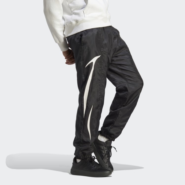 Calça Em Tecido Colorblock Adidas Preto