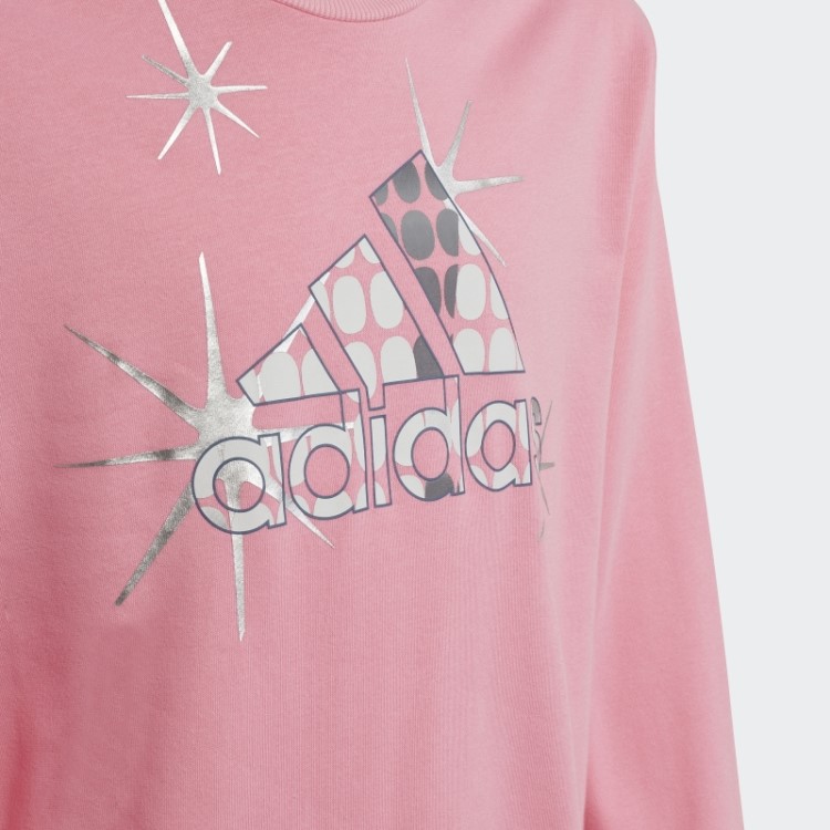 Moletom Regular De Algodão Rosa Dance Adidas