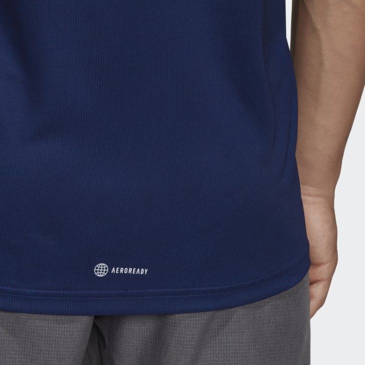 Camiseta Run It Azul Escura Adidas