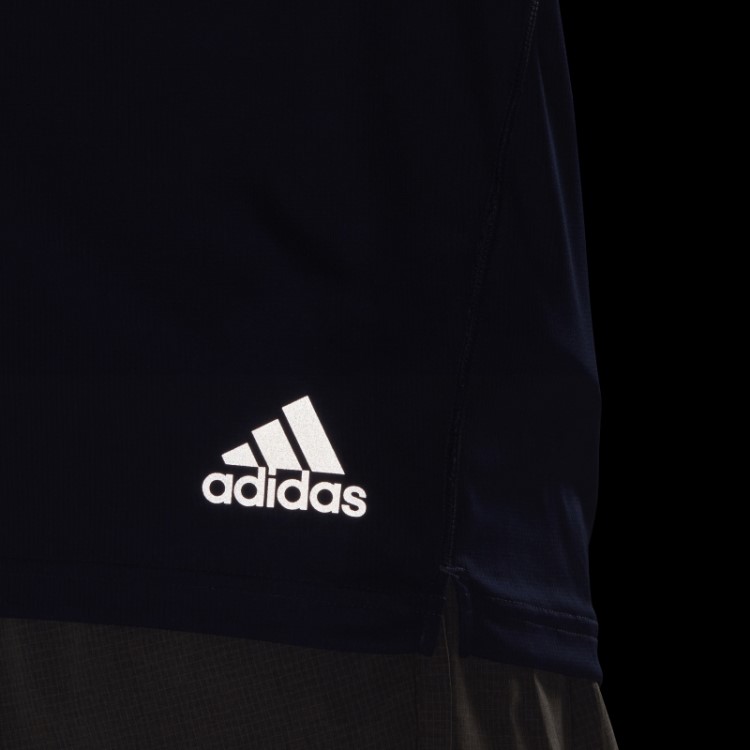 Camiseta Run It Azul Escura Adidas