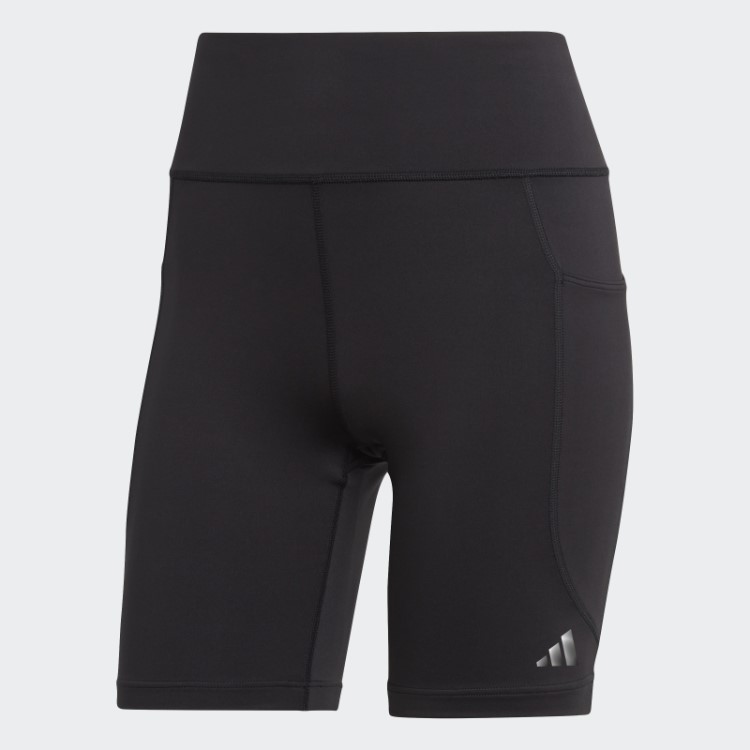 Leggings Curtas De 5 Polegadas De Corrida Diária Preta Adidas Estilosas