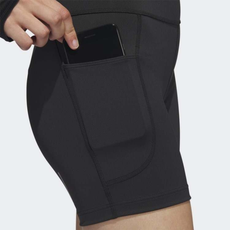 Leggings Curtas De 5 Polegadas De Corrida Diária Preta Adidas Estilosas