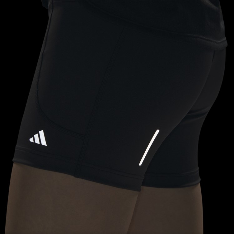 Leggings Curtas De 5 Polegadas De Corrida Diária Preta Adidas Estilosas