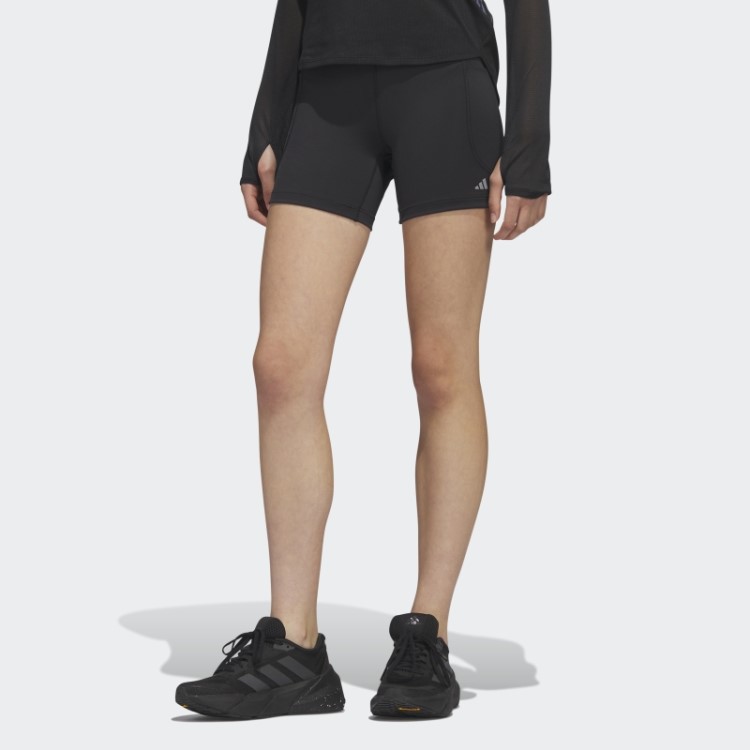 Leggings Curtas Adidas Dailyrun Pretas De 5 Polegadas