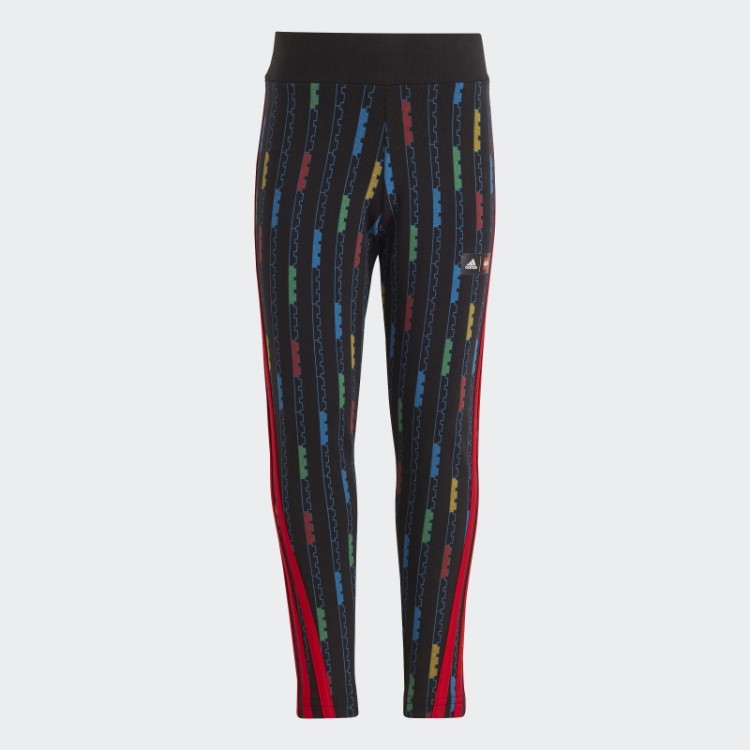 Meia-calça Preta Fashion Adidas X Classic Lego