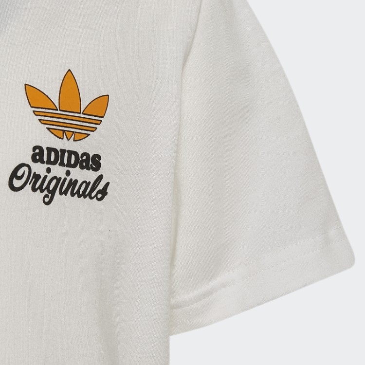 Shorts E Camiseta Trefoil Branco Adidas