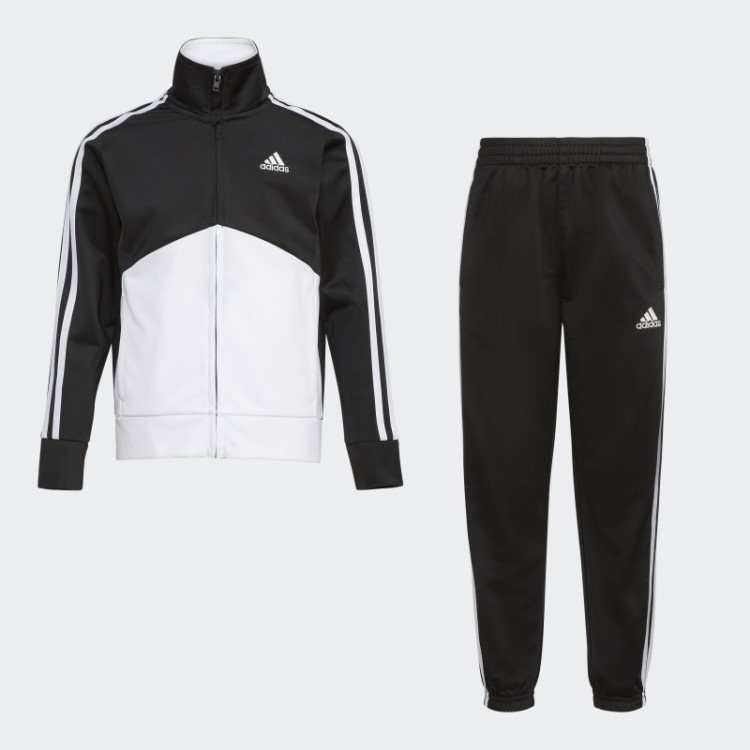 Conjunto De Trilha De Tricô Preto Adidas Colorblock
