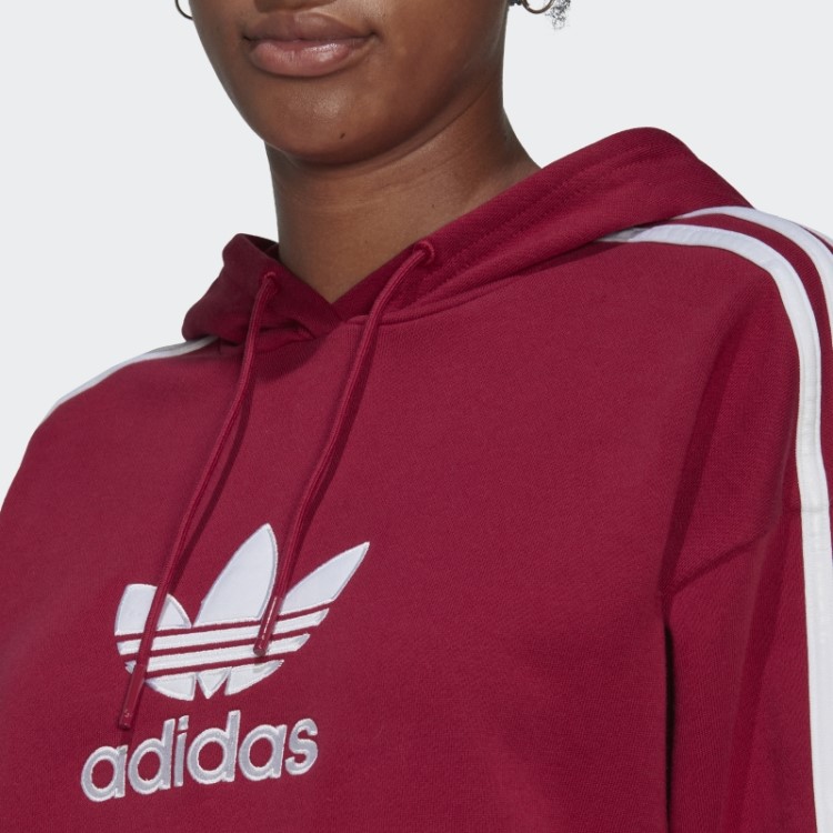 Moletom Com Capuz Adicolor Trefoil Bordô Adidas