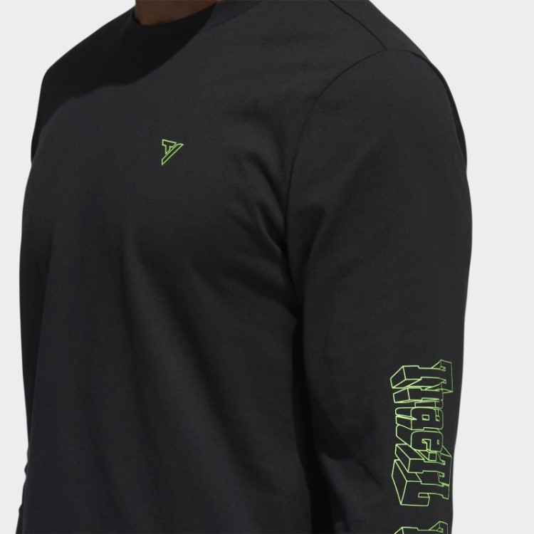 Camiseta Preta Com Gráfico Adidas Trae