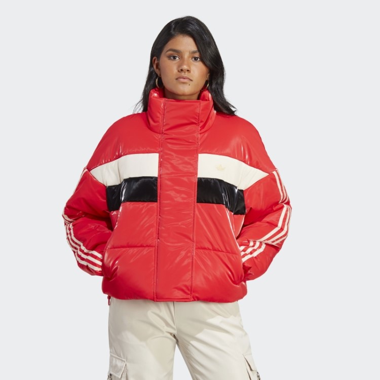 Jaqueta Adidas Ski Chic Puffer Vermelho Quente