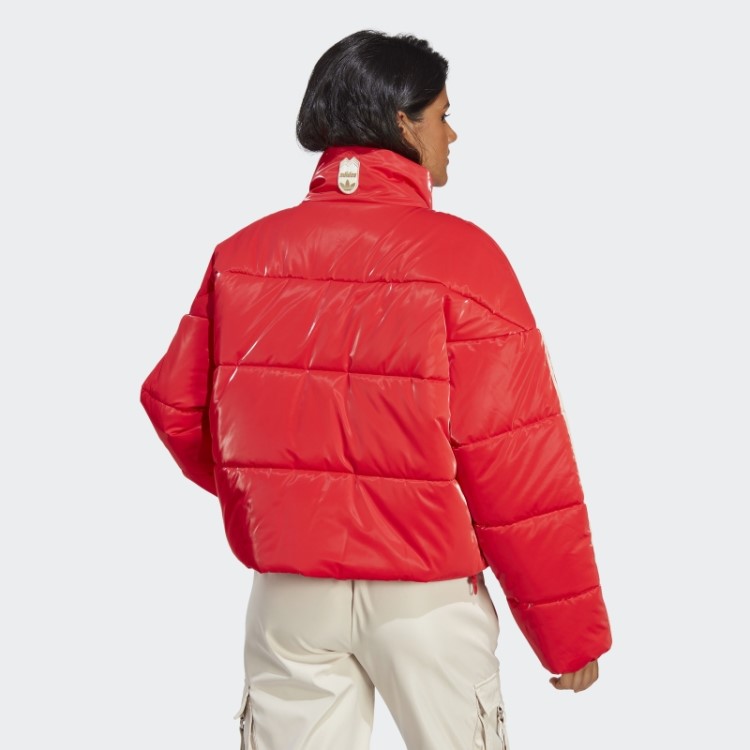 Jaqueta Adidas Ski Chic Puffer Vermelho Quente