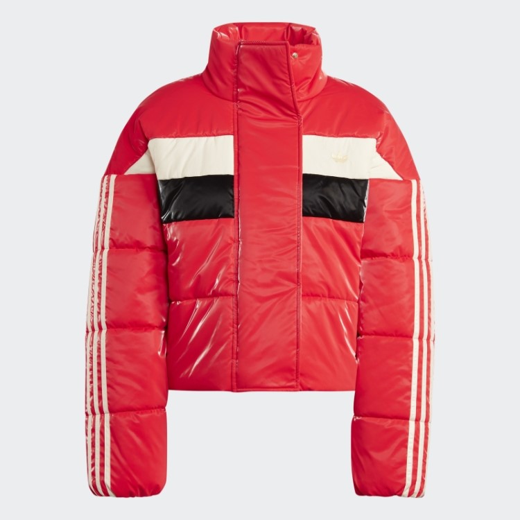 Jaqueta Adidas Ski Chic Puffer Vermelho Quente