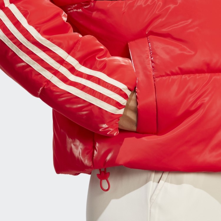 Jaqueta Adidas Ski Chic Puffer Vermelho Quente