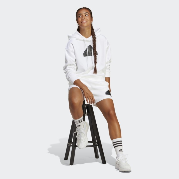 Distintivo De ícones Do Futuro Branco Do Esporte Com Capuz Adidas Fashion
