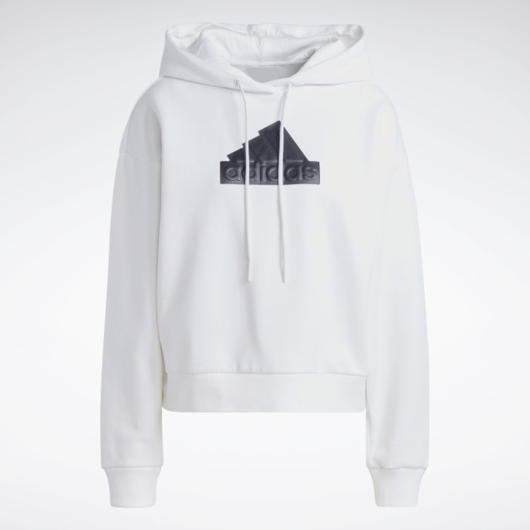 Distintivo De ícones Do Futuro Branco Do Esporte Com Capuz Adidas Fashion