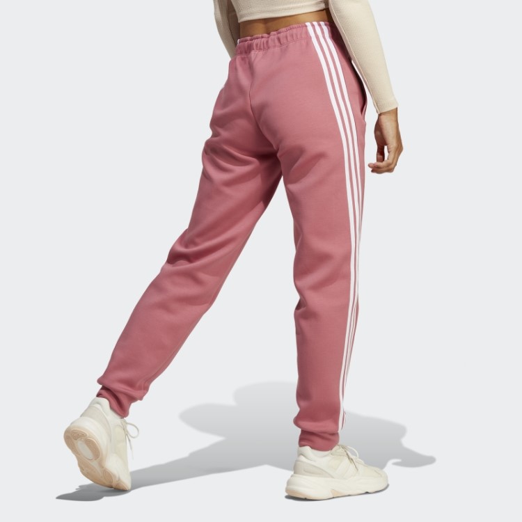 Calça Regular Com As Três Listras Pink Future Icons Da Adidas