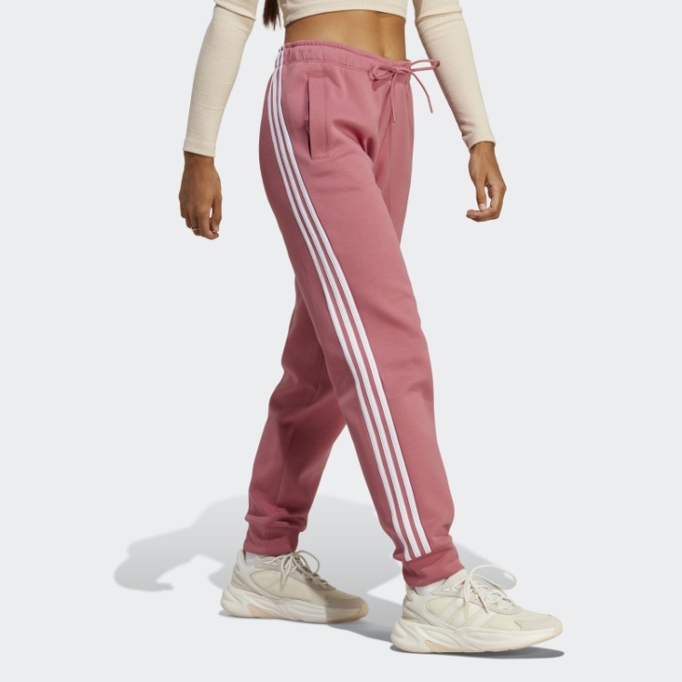 Calça Regular Com As Três Listras Pink Future Icons Da Adidas