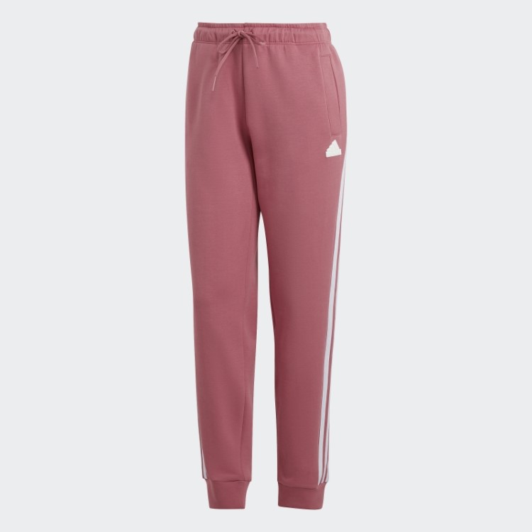 Calça Regular Com As Três Listras Pink Future Icons Da Adidas