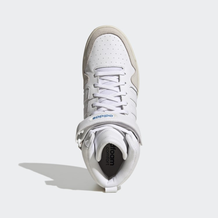 Branco Postmove Mid Cloudfoam Super Estilo De Vida Tênis De Basquete Mid Clássico Adidas