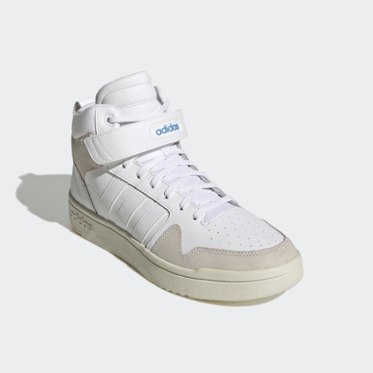 Branco Postmove Mid Cloudfoam Super Estilo De Vida Tênis De Basquete Mid Clássico Adidas