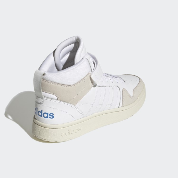 Branco Postmove Mid Cloudfoam Super Estilo De Vida Tênis De Basquete Mid Clássico Adidas