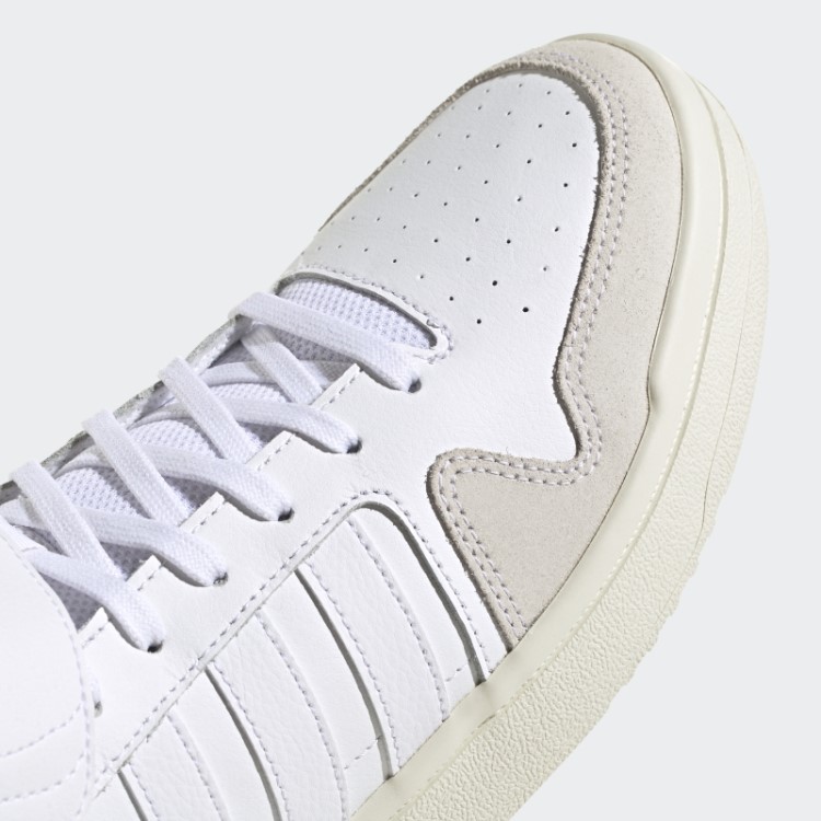 Branco Postmove Mid Cloudfoam Super Estilo De Vida Tênis De Basquete Mid Clássico Adidas
